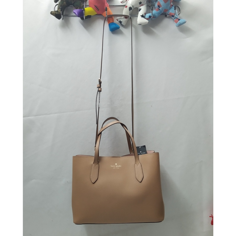 Kate Spade New York Beige Leather Double Handles Tote Bag - NWT $359 - Picture 16 of 16